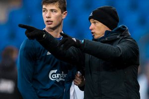 190412-kups-hjk-ennakko-2 HJK:n Daniel O’Shaughnessy ja Mika Lehkosuo harjoituksissa Telia 5G Arenalla.