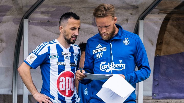 Erfan Zeneli ja Mika Väyrynen - HJK Helsinki