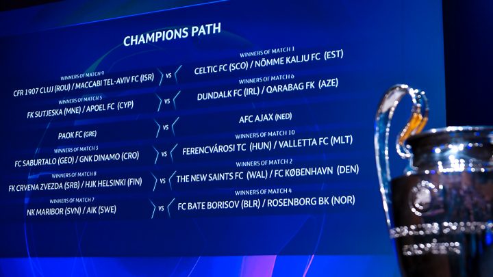 UCL Draw result