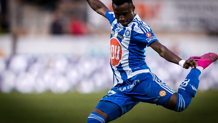 Evans Mensah - HJK Helsinki. Photo: Jussi Eskola.