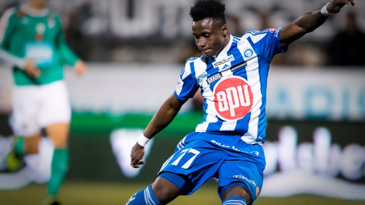 Evans Mensah - HJK Helsinki. Photo: Jussi Eskola.