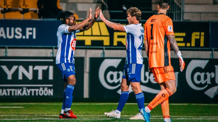 Luis Murillo, Rasmus Schüller - HJK Helsinki. Photo: @ Mika Alavesa / SJK