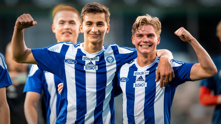 Adam Markhiyev, Juho Lehtiranta - HJK Klubi 04. Photo: © Jussi Eskola