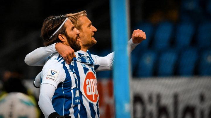 Ferhan Hasani, Tim Väyrynen - HJK Helsinki. Photo: © Jussi Eskola