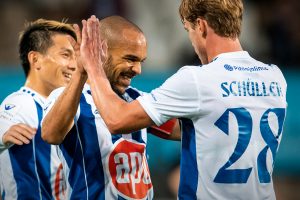 Atom, Nikolai Alho, Rasmus Schüller – HJK Helsinki. Photo: © Jussi Eskola Atom, Nikolai Alho, Rasmus Schüller - HJK Helsinki. Photo: © Jussi Eskola