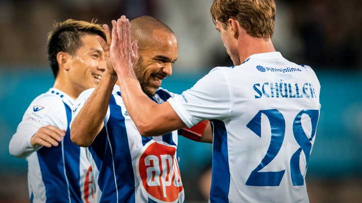 Atom, Nikolai Alho, Rasmus Schüller - HJK Helsinki. Photo: © Jussi Eskola