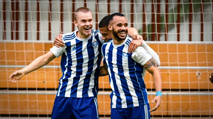 Santeri Väänänen ja Jair - HJK Helsinki. Photo: @ Jussi Eskola