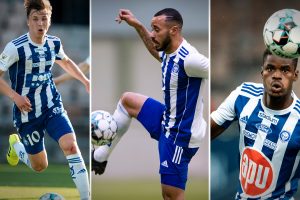 Lingman, Jair, Bubacar – HJK Helsinki. Photo: @ Jussi Eskola Lingman, Jair, Bubacar - HJK Helsinki. Photo: @ Jussi Eskola