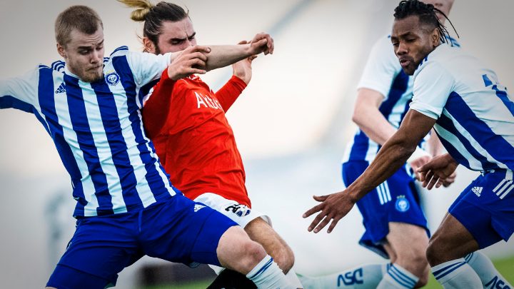 Santeri Väänänen, Luis Murillo - HJK Helsinki. Photo: © Niklas Günsberg