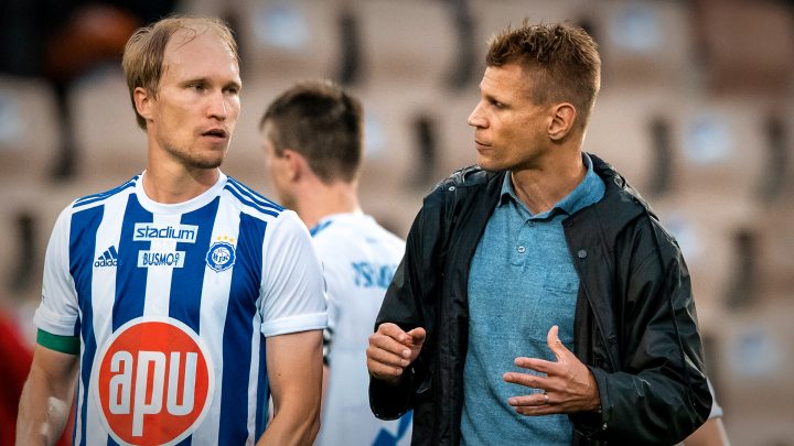 Valtteri Moren, Toni Koskela - HJK Helsinki. Photo: © Jussi Eskola