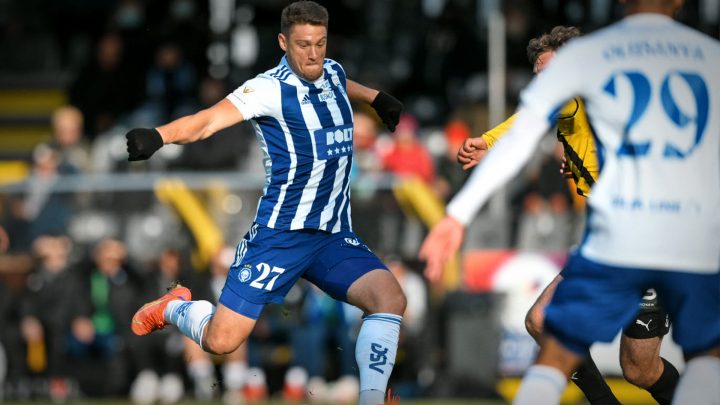 Filip Valenčič - HJK Helsinki. Photo: © Jussi Eskola