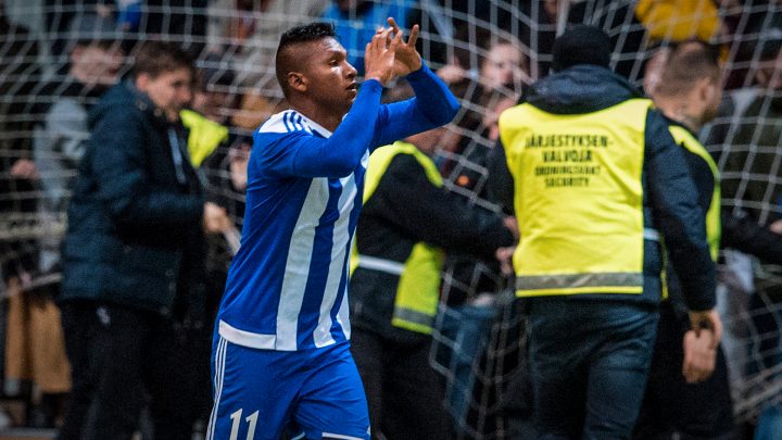 Alfredo Morelos - HJK Helsinki. Photo: © Jussi Eskola 2016