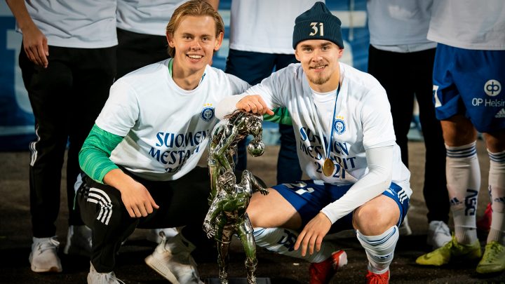 Jakob Tånnander, Santeri Väänänen - HJK Helsinki. Photo: © Jussi Eskola