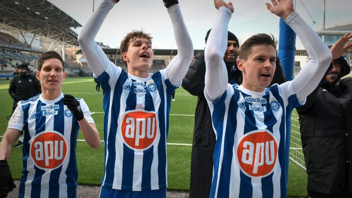 David Browne, Casper Terho, Jukka Raitala - HJK Helsinki. Photo: © Jussi Eskola