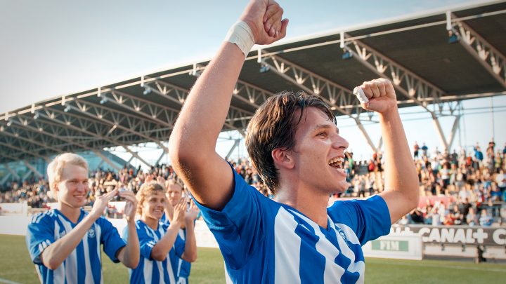 Kastriot Kastrati, HJK vs Bangor City 2011. Photo: © Jussi Eskola