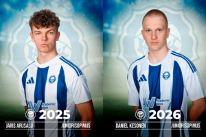 Jaris Arusalu ja Daniel Kesonen juniorisopimukset Jaris Arusalu ja Daniel Kesonen